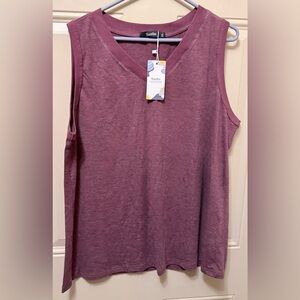 Sunbs Sleeveless V Neck Pullover Top Size 2XL